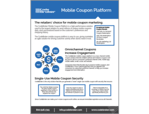 Product Sheet: Mobile Coupon Platform
